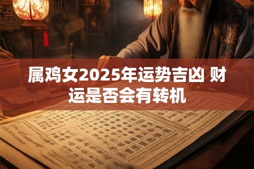 属鸡女2025年运势吉凶 财运是否会有转机