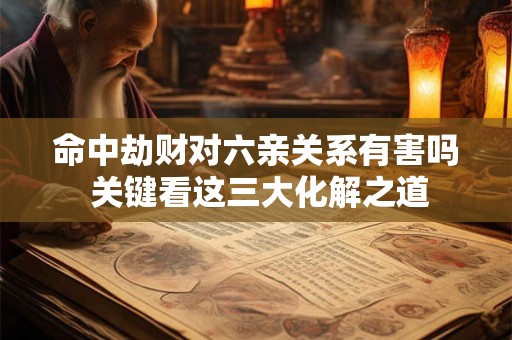 详细阅读:命中劫财对六亲关系有害吗 关键看这三大化解之道 命中劫财对六亲关系有害吗 关键看这三大化解之道