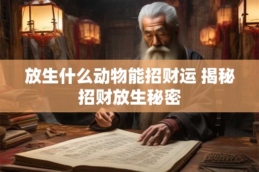 放生什么动物能招财运 揭秘招财放生秘密