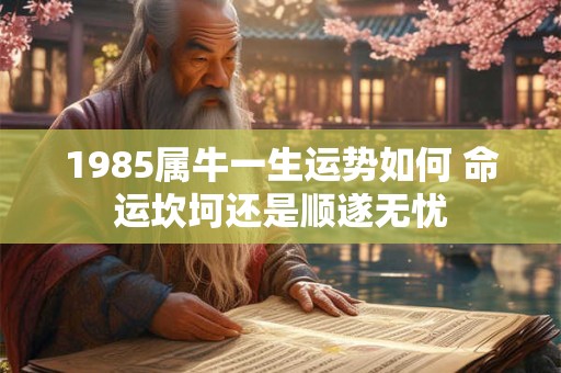 1985属牛一生运势如何 命运坎坷还是顺遂无忧