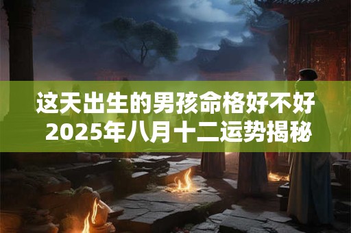 这天出生的男孩命格好不好 2025年八月十二运势揭秘