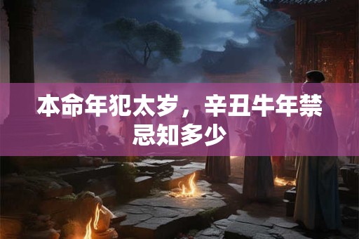 本命年犯太岁，辛丑牛年禁忌知多少
