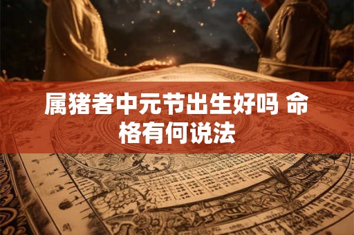 属猪者中元节出生好吗 命格有何说法