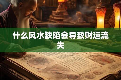 什么风水缺陷会导致财运流失