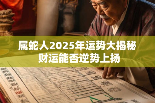 属蛇人2025年运势大揭秘 财运能否逆势上扬