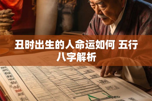 丑时出生的人命运如何 五行八字解析
