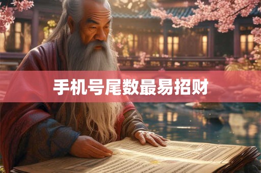 详细阅读:手机号尾数最易招财 手机号尾数最易招财