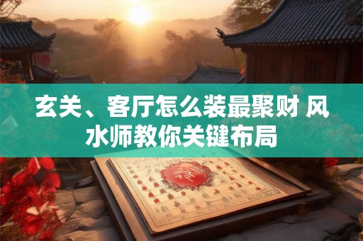 玄关、客厅怎么装最聚财 风水师教你关键布局