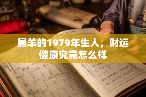 属羊的1979年生人，财运健康究竟怎么样