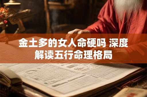 金土多的女人命硬吗 深度解读五行命理格局