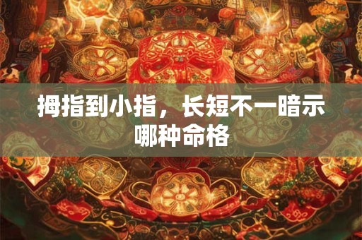 拇指到小指，长短不一暗示哪种命格