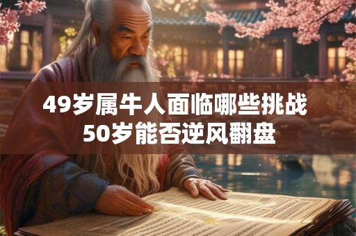 49岁属牛人面临哪些挑战 50岁能否逆风翻盘