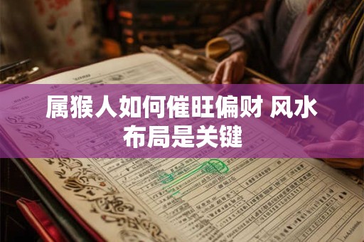 属猴人如何催旺偏财 风水布局是关键