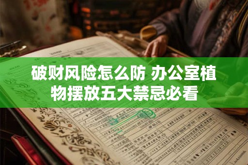 破财风险怎么防 办公室植物摆放五大禁忌必看