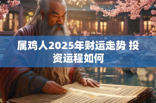 属鸡人2025年财运走势 投资运程如何