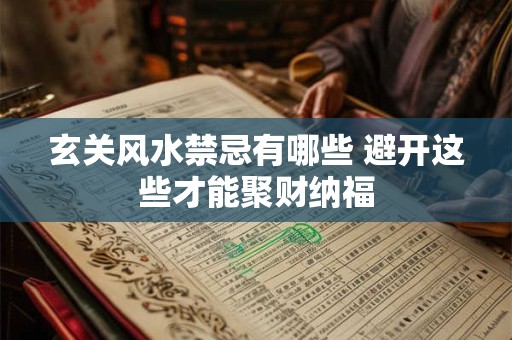 玄关风水禁忌有哪些 避开这些才能聚财纳福