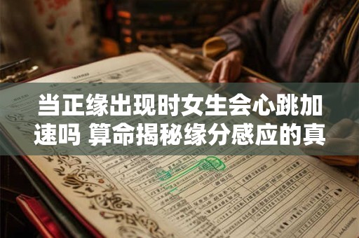 当正缘出现时女生会心跳加速吗 算命揭秘缘分感应的真假现象