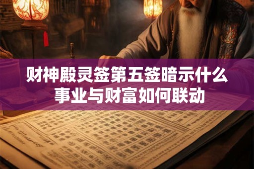财神殿灵签第五签暗示什么 事业与财富如何联动
