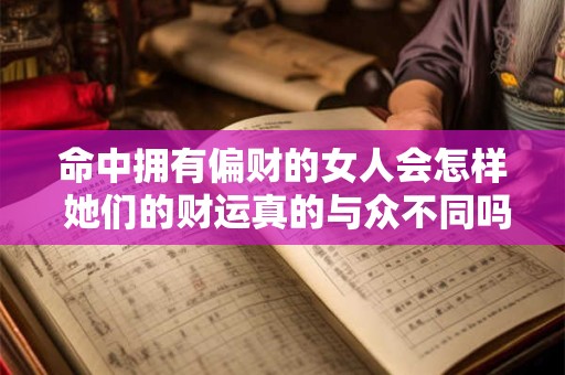命中拥有偏财的女人会怎样 她们的财运真的与众不同吗