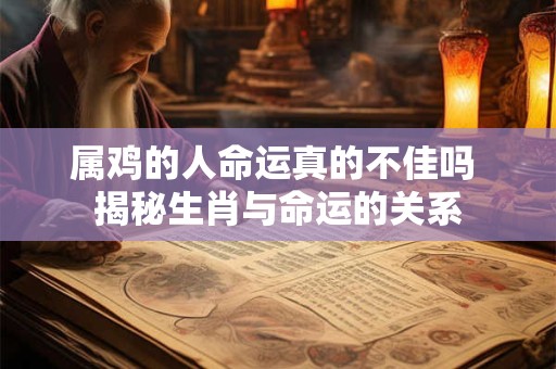 属鸡的人命运真的不佳吗 揭秘生肖与命运的关系