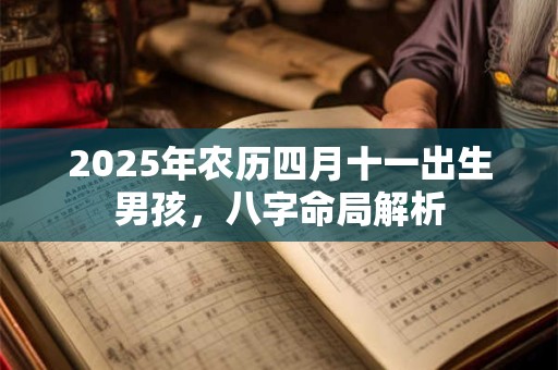 2025年农历四月十一出生男孩，八字命局解析