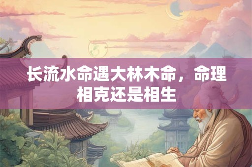 长流水命遇大林木命，命理相克还是相生