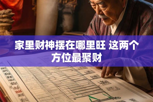 家里财神摆在哪里旺 这两个方位最聚财
