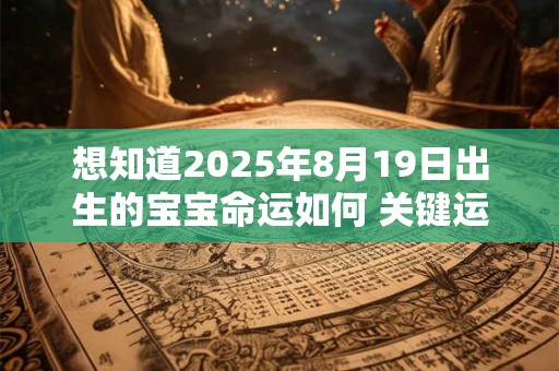 想知道2025年8月19日出生的宝宝命运如何 关键运势全在这里