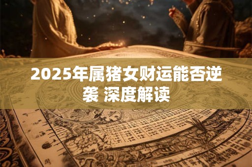 2025年属猪女财运能否逆袭 深度解读