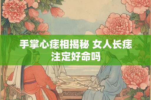 手掌心痣相揭秘 女人长痣注定好命吗