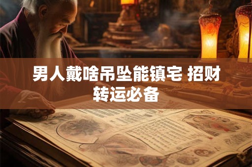 男人戴啥吊坠能镇宅 招财转运必备
