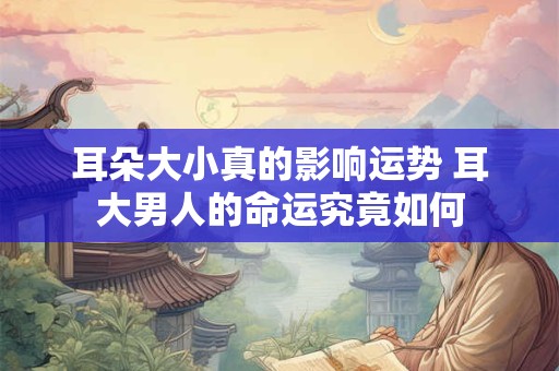 耳朵大小真的影响运势 耳大男人的命运究竟如何
