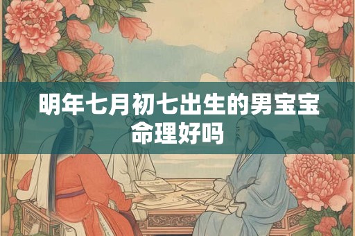 明年七月初七出生的男宝宝命理好吗