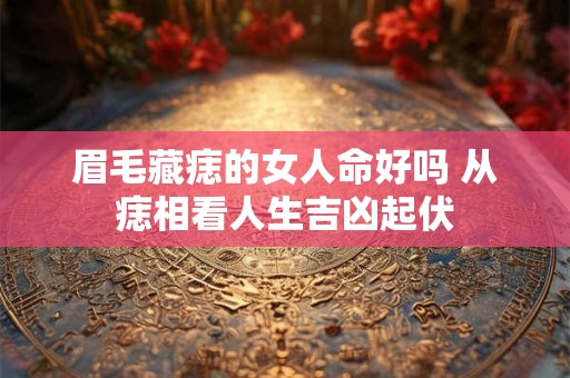 眉毛藏痣的女人命好吗 从痣相看人生吉凶起伏