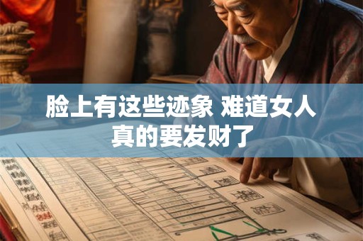 脸上有这些迹象 难道女人真的要发财了