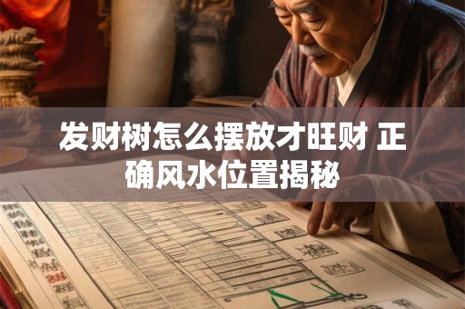 发财树怎么摆放才旺财 正确风水位置揭秘