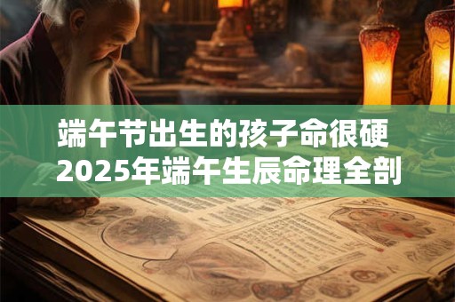端午节出生的孩子命很硬 2025年端午生辰命理全剖析