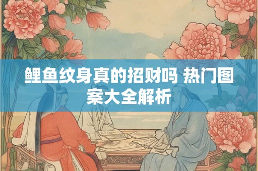 鲤鱼纹身真的招财吗 热门图案大全解析