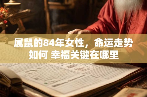 属鼠的84年女性，命运走势如何 幸福关键在哪里
