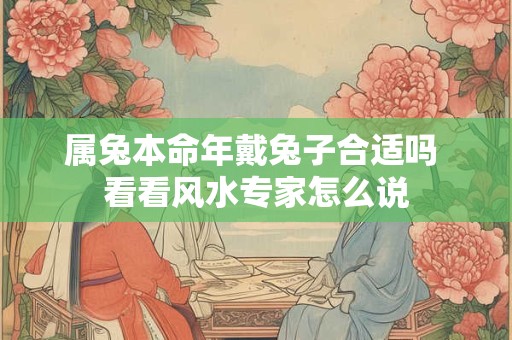 属兔本命年戴兔子合适吗 看看风水专家怎么说