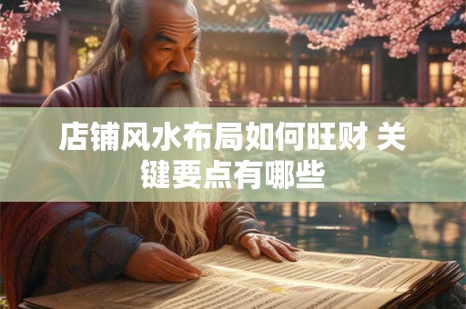 店铺风水布局如何旺财 关键要点有哪些