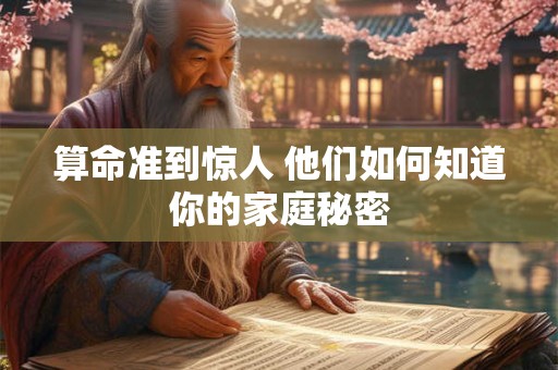 算命准到惊人 他们如何知道你的家庭秘密