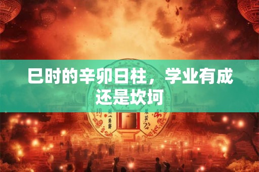 巳时的辛卯日柱，学业有成还是坎坷