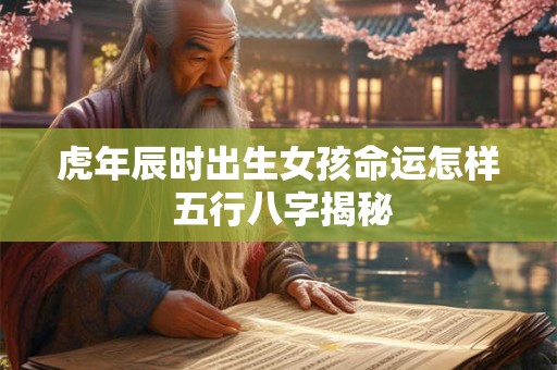虎年辰时出生女孩命运怎样 五行八字揭秘