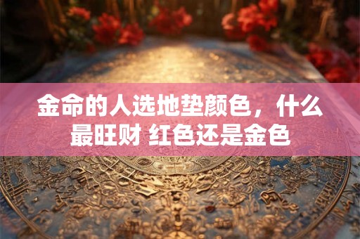 金命的人选地垫颜色，什么最旺财 红色还是金色