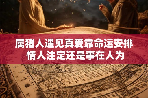 属猪人遇见真爱靠命运安排 情人注定还是事在人为