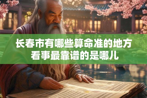 长春市有哪些算命准的地方 看事最靠谱的是哪儿
