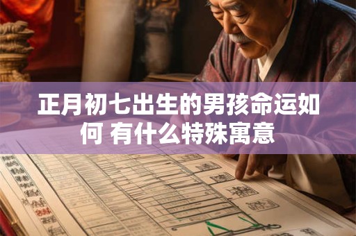 正月初七出生的男孩命运如何 有什么特殊寓意