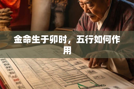 金命生于卯时，五行如何作用