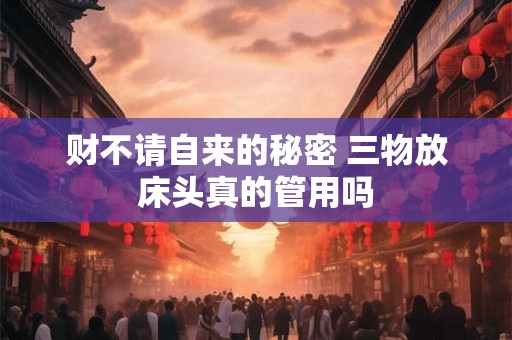 财不请自来的秘密 三物放床头真的管用吗